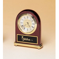Rosewood Clock w/ Black Brass Engraving Plate (4"x5")